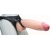 Телесный реалистичный фаллоимитатор на черных трусиках Real Big Strap-On - 34,5 см. - LOVETOY (А-Полимер) - купить с доставкой в Орехово-Зуево