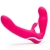 Ярко-розовый безремневой страпон Rechargeable Vibrating Strapless Strap-On - Happy Rabbit - купить с доставкой в Орехово-Зуево