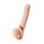 Телесный безремневой вибрострапон Vibrating Bendable Strap-On L - Strap-on-me - купить с доставкой в Орехово-Зуево