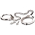 Металлические наручники Metal Leg Cuffs - Pipedream - купить с доставкой в Орехово-Зуево