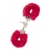 Металлические наручники с красной меховой опушкой METAL HANDCUFF WITH PLUSH RED - Dream Toys - купить с доставкой в Орехово-Зуево