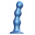 Голубая насадка Strap-On-Me Dildo Plug Balls size S - Strap-on-me - купить с доставкой в Орехово-Зуево