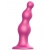 Розовая насадка Strap-On-Me Dildo Plug Beads size S - Strap-on-me - купить с доставкой в Орехово-Зуево