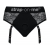 Черные трусики для насадок Diva Lingerie Harness - size S - Strap-on-me - купить с доставкой в Орехово-Зуево