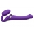 Фиолетовый безремневой вибрострапон Vibrating Bendable Strap-On - size L - Strap-on-me - купить с доставкой в Орехово-Зуево