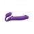 Фиолетовый безремневой вибрострапон Silicone Bendable Strap-On - size XL - Strap-on-me - купить с доставкой в Орехово-Зуево