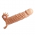 Телесная удлиняющая вибронасадка Penis Sleeve Connor - 17 см. - Baile - в Орехово-Зуево купить с доставкой