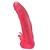 Розовая насадка для страпона с клиторальными лепестками - 18,5 см. - LOVETOY (А-Полимер) - купить с доставкой в Орехово-Зуево
