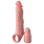 Телесная насадка-удлинитель 2 Inch Silicone X-tension with Strap - 20,3 см. - Pipedream - в Орехово-Зуево купить с доставкой