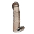 Дымчатая насадка на пенис с вибрацией  Vibrating Penis Enhancing Sleeve Extension - 13,3 см. - BlueLine - в Орехово-Зуево купить с доставкой