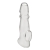 Прозрачная насадка для пениса Girthy Penis Enhancing Sleeve Extension - 17,1 см. - BlueLine - в Орехово-Зуево купить с доставкой
