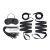 Эротический набор 4PC Bondage Bed Strap   Flogger Kit - Lux Fetish - купить с доставкой в Орехово-Зуево