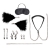 Большой эротический набор из 12 предметов Interchangeable Collar   Nipple Clips Set - Lux Fetish - купить с доставкой в Орехово-Зуево