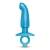 Голубая анальная пробка для массажа простаты Hither Silicone Prostate Plug - 14,3 см. - b-Vibe - в Орехово-Зуево купить с доставкой