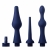 Набор из 3 универсальных насадок для анального душа Universal 3 Piece Silicone Enema Attachment Set - XR Brands - купить с доставкой в Орехово-Зуево