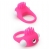 Розовое эрекционное кольцо с щеточкой LIT-UP SILICONE STIMU RING 5 - Dream Toys - в Орехово-Зуево купить с доставкой