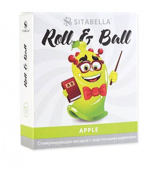 Стимулирующий презерватив-насадка Roll   Ball Apple - Sitabella - купить с доставкой в Орехово-Зуево