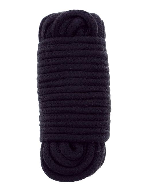 Черная веревка для связывания BONDX LOVE ROPE - 10 м. - Dream Toys - купить с доставкой в Орехово-Зуево