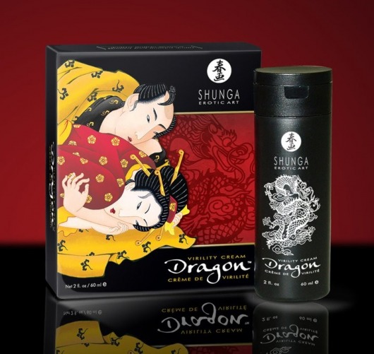 Интимный мужской крем  Дракон - Shunga - купить с доставкой в Орехово-Зуево