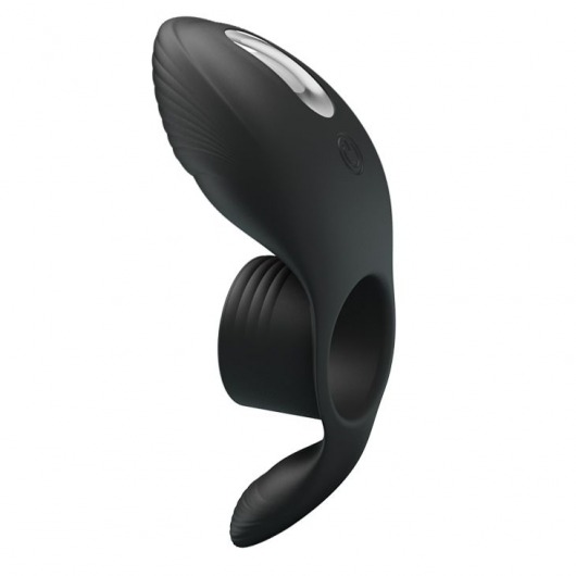 Черное кольцо на пенис с вибрацией Vibration Penis Sleeve - Baile - в Орехово-Зуево купить с доставкой