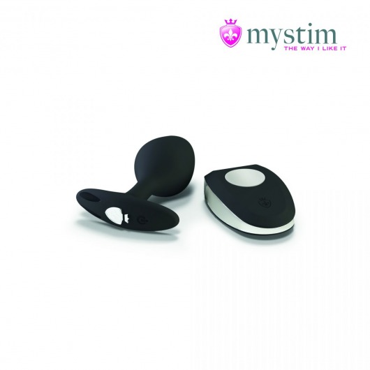 Черная пробка Mystim Rocking Vibe S с возможностью подключения к электростимулятору - 9,7 см. - MyStim - купить с доставкой в Орехово-Зуево