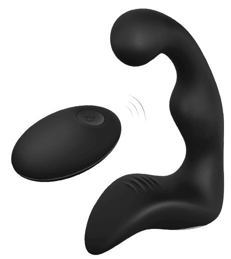 Черный вибромассажер простаты REMOTE BOOTY PLEASER - Dream Toys - в Орехово-Зуево купить с доставкой