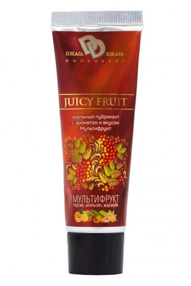 Интимный съедобный лубрикант JUICY FRUIT с ароматом фруктов - 30 мл. - БиоМед - купить с доставкой в Орехово-Зуево