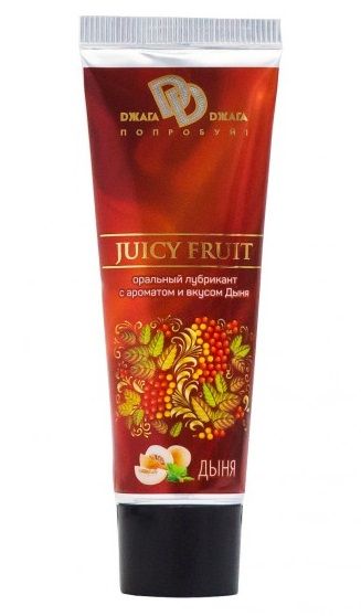 Интимный съедобный лубрикант JUICY FRUIT с ароматом дыни - 30 мл. - БиоМед - купить с доставкой в Орехово-Зуево
