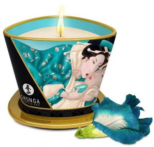 Массажная свеча Island Blossoms - 170 мл. - Shunga - купить с доставкой в Орехово-Зуево