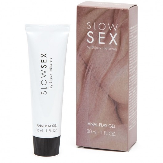 Лубрикант на водной основе Slow Sex Anal Play Gel - 30 мл. - Bijoux Indiscrets - купить с доставкой в Орехово-Зуево