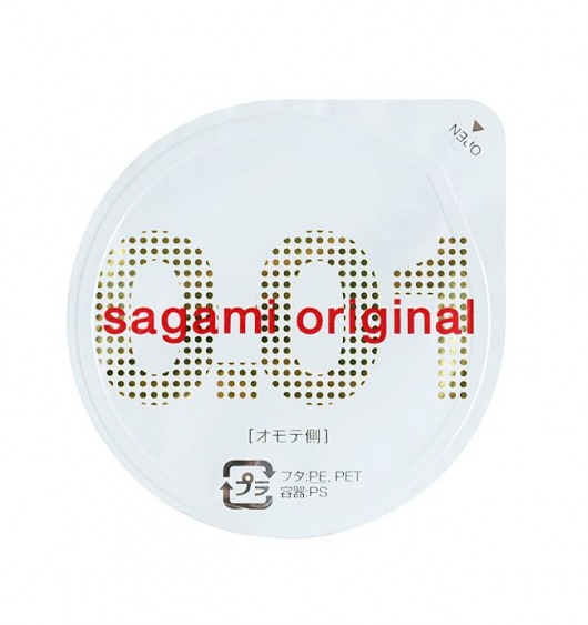 Супертонкий презерватив Sagami Original 0.01 - 1 шт. - Sagami - купить с доставкой в Орехово-Зуево