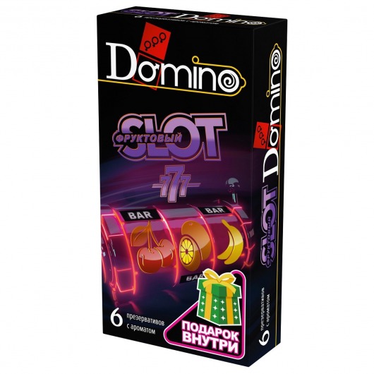 Ароматизированные презервативы DOMINO  Фруктовый слот  - 6 шт. - Domino - купить с доставкой в Орехово-Зуево