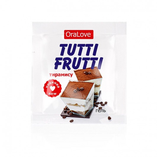 Пробник гель-смазки Tutti-frutti со вкусом тирамису - 4 гр. - Биоритм - купить с доставкой в Орехово-Зуево