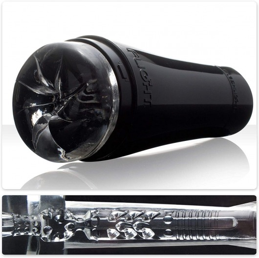 Черный мастурбатор-анус Fleshlight - Flight Pilot - Fleshlight - в Орехово-Зуево купить с доставкой