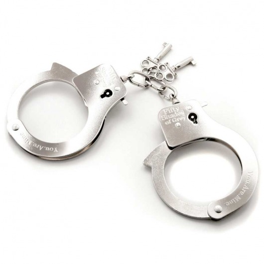 Металлические наручники Metal Handcuffs - Fifty Shades of Grey - купить с доставкой в Орехово-Зуево