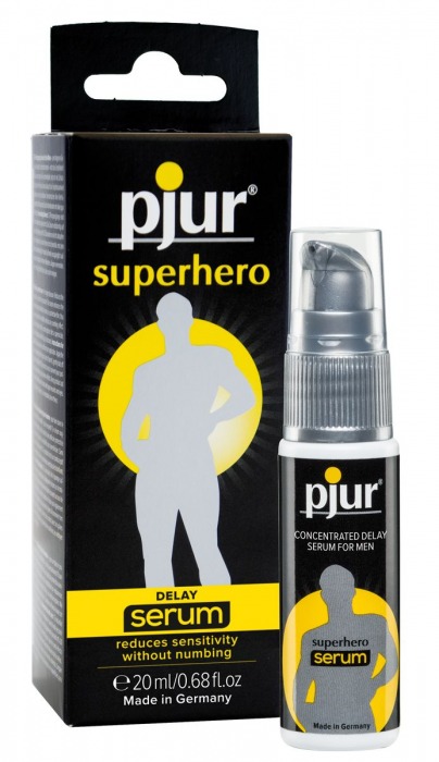 Сыворотка-пролонгатор pjur SUPERHERO Delay Serum - 20 мл. - Pjur - купить с доставкой в Орехово-Зуево