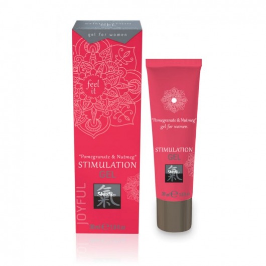 Возбуждающий интимный гель для двоих STIMULATION GEL Pomegranate   Nutmeg - 30 мл. - Shiatsu - купить с доставкой в Орехово-Зуево