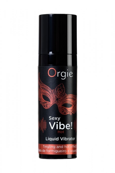 Разогревающий гель для массажа ORGIE Sexy Vibe Hot с эффектом вибрации - 15 мл. - ORGIE - купить с доставкой в Орехово-Зуево