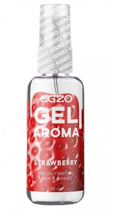 Интимный лубрикант EGZO AROMA с ароматом клубники - 50 мл. - EGZO - купить с доставкой в Орехово-Зуево