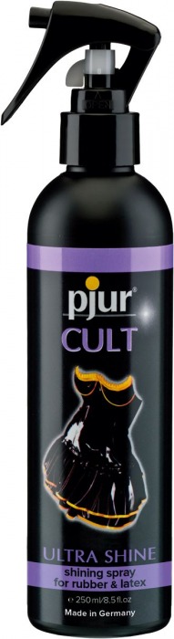 Спрей для ухода за одеждой из латекса pjur CULT Ultra Shine - 250 мл. - Pjur - купить с доставкой в Орехово-Зуево