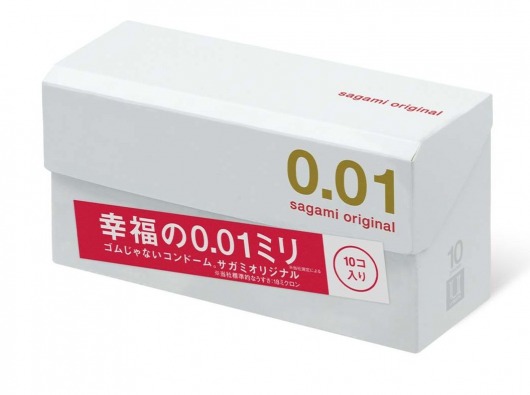 Супер тонкие презервативы Sagami Original 0.01 - 10 шт. - Sagami - купить с доставкой в Орехово-Зуево