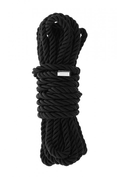 Черная веревка для шибари DELUXE BONDAGE ROPE - 5 м. - Dream Toys - купить с доставкой в Орехово-Зуево