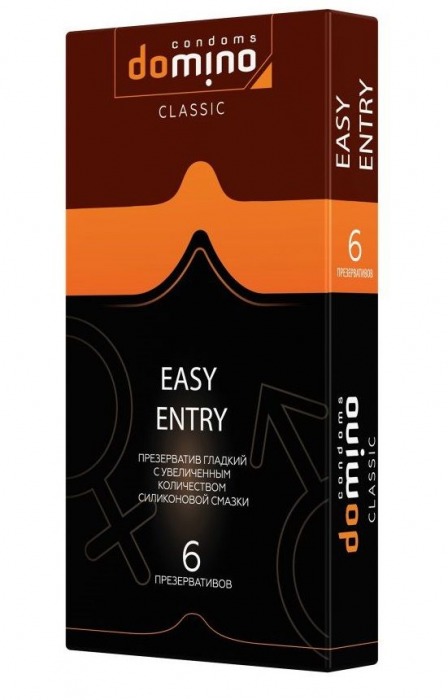 Презервативы с увеличенным количеством смазки DOMINO Easy Entry - 6 шт. - Domino - купить с доставкой в Орехово-Зуево