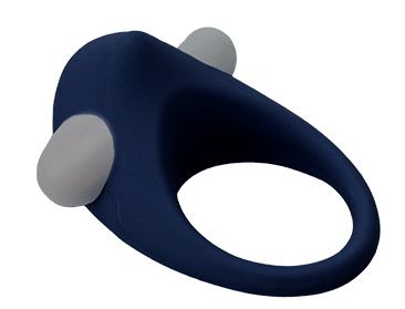 Гладкое синее эрекционное виброкольцо STIMU RING - Dream Toys - в Орехово-Зуево купить с доставкой
