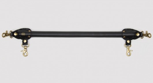 Черная распорка для ног Bound to You Faux Leather Spreader Bar - 50,8 см. - Fifty Shades of Grey - купить с доставкой в Орехово-Зуево