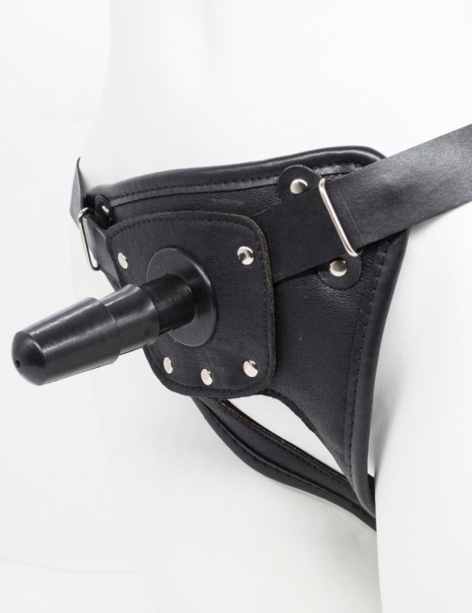 Черный пояс для насадок CLASS STRAP Restyling - LOVETOY (А-Полимер) - купить с доставкой в Орехово-Зуево