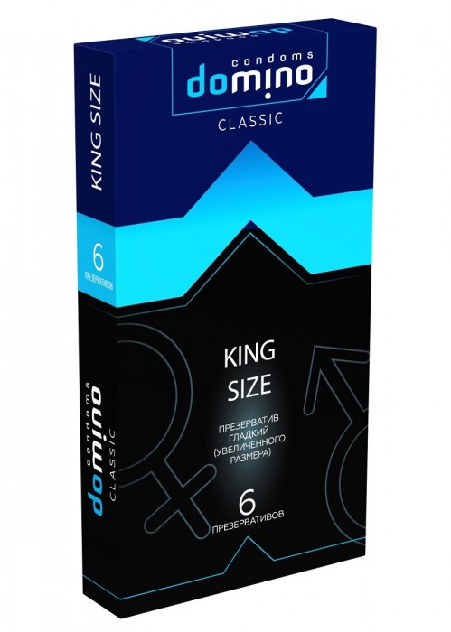 Презервативы увеличенного размера DOMINO Classic King size - 6 шт. - Domino - купить с доставкой в Орехово-Зуево