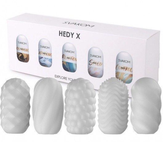 Набор из 5 мастурбаторов Hedy X5 Mixed - Svakom - в Орехово-Зуево купить с доставкой