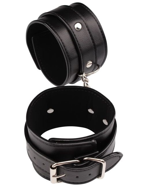 Черные оковы Classic Ankle Cuffs - Chisa - купить с доставкой в Орехово-Зуево