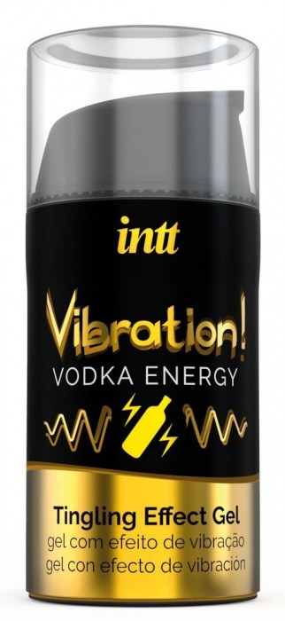Жидкий интимный гель с эффектом вибрации Vibration! Vodka Energy - 15 мл. - INTT - купить с доставкой в Орехово-Зуево